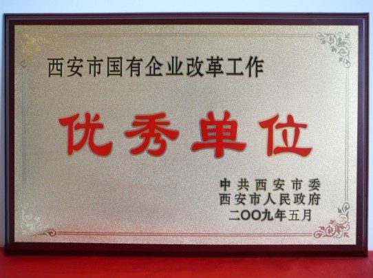 2009年5月，被西安市委、市政府評為西安市國企業(yè)改革工作優(yōu)秀單位